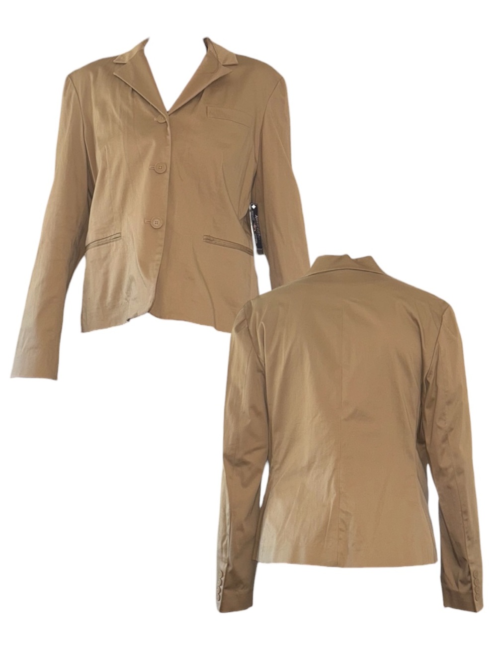 Women’s Tailored Tan Blazer Jacket